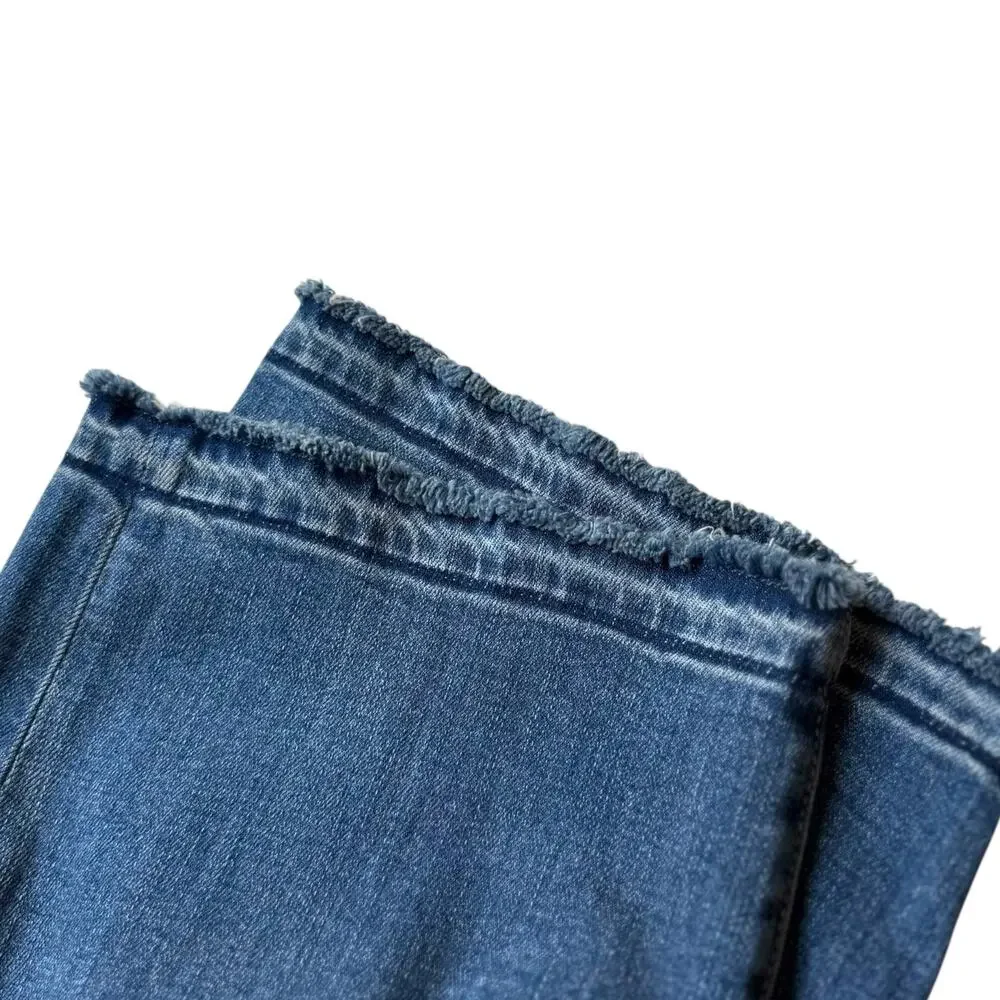 Chico’s High Rise Distressed Straight Leg Crop Jeans Size 14 - Picture 9 of 10